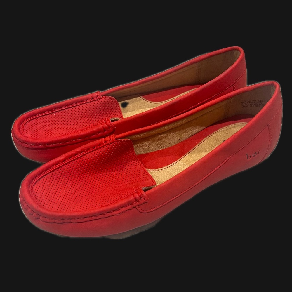 B. O. C. Loafer Moccasin Red size 7.5